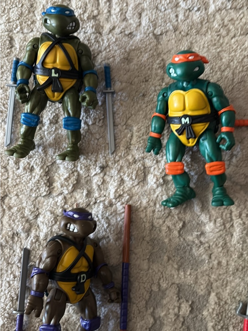 Teenage Mutant Ninja Turtles Action Figures Set of 4 - Picture 5 of 5